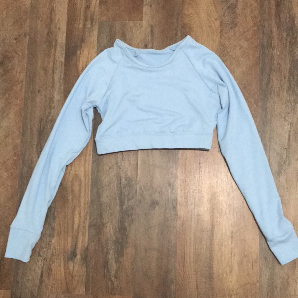 Baby blue work out top